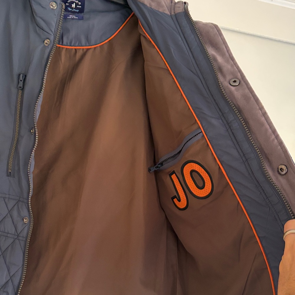 johnnie-O Quilted Dark Blue Puffer Jacket - Picture 7 of 9